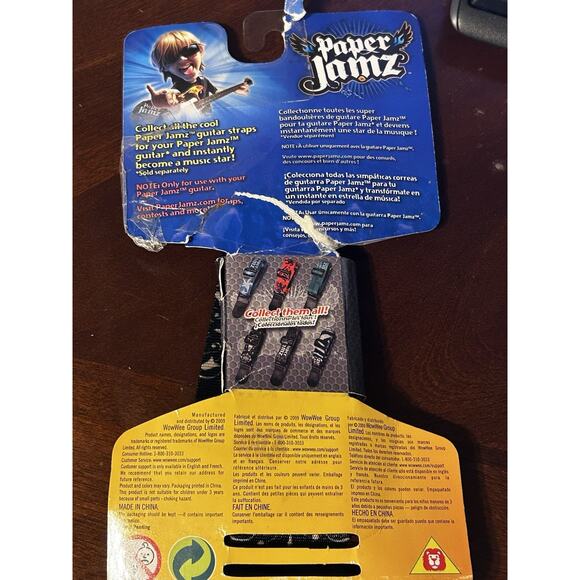 Paper Jamz (Jams) Guitar Strap - Series 1 Black With Skulls - Picture 7 of 9